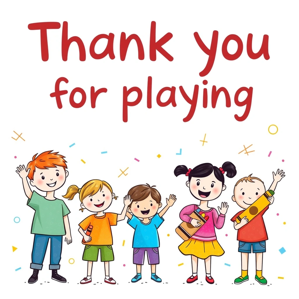 Baner końcowy / podsumowanie — "Dziękujemy za wspólną zabawę" - Materiały - Dzień Kredki